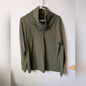 Columbia Olive Green Cowl Neck Sweater